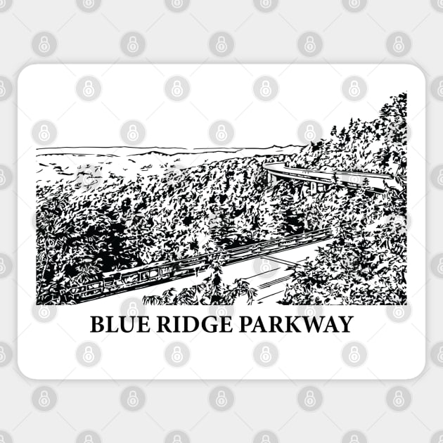 Blue Ridge Parkway Sticker by Lakeric